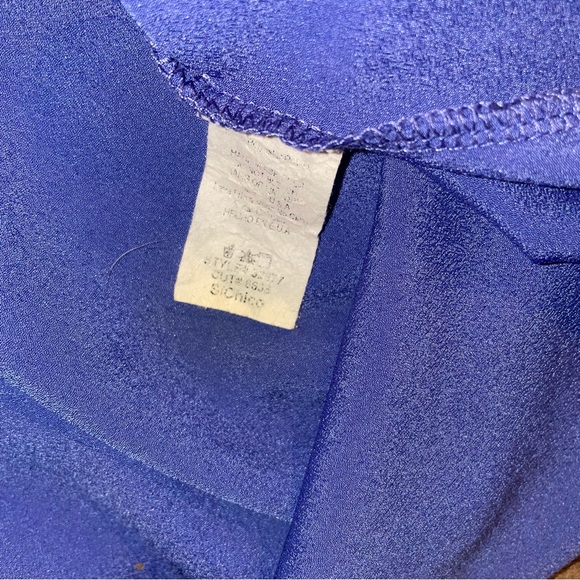 FOREIGN EXCHANGE BLUE FLOWY TANK SIZE SMALL - Picture 3 of 3